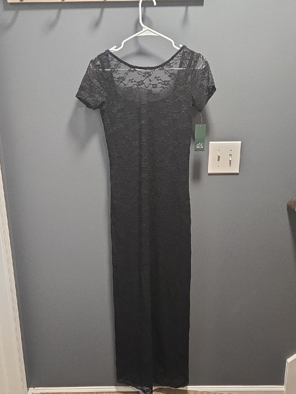 Black Lace Maxi Dress